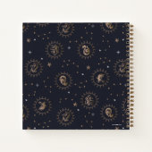 Hogwarts House Crests Constellation Pattern Notitieboek (Achterkant)