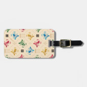  HOGWARTS™ House Crests Pattern Bagagelabel (Voorkant horizontaal)