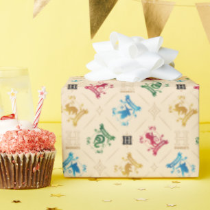  HOGWARTS™ House Crests Pattern Cadeaupapier