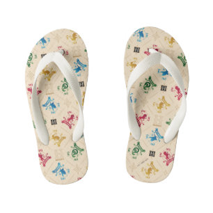  HOGWARTS™ House Crests Pattern Kinder Teenslippers