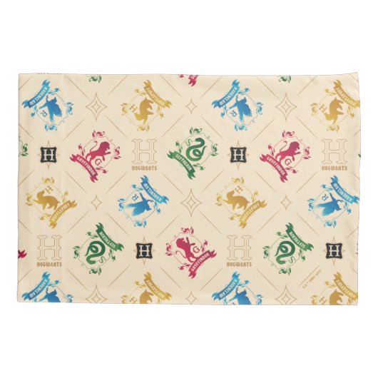  HOGWARTS™ House Crests Pattern Kussensloop (Achterkant)