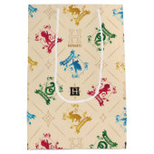  HOGWARTS™ House Crests Pattern Medium Cadeauzakje (Achterkant)