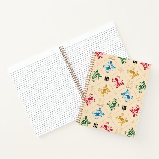  HOGWARTS™ House Crests Pattern Notitieboek (Binnen)