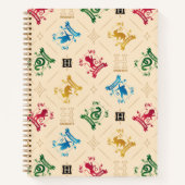 HOGWARTS™ House Crests Pattern Notitieboek (Voorkant)