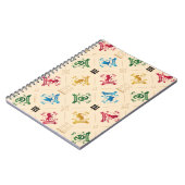 HOGWARTS™ House Crests Pattern Notitieboek (Linkerzijde)