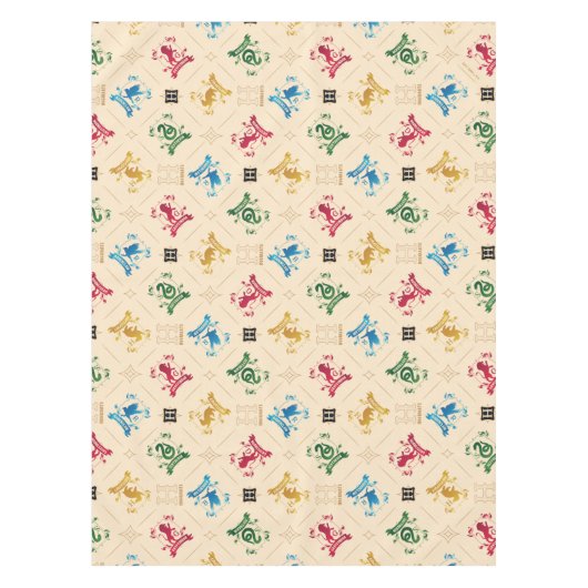 HOGWARTS™ House Crests Pattern Tafelkleed (Voorkant)