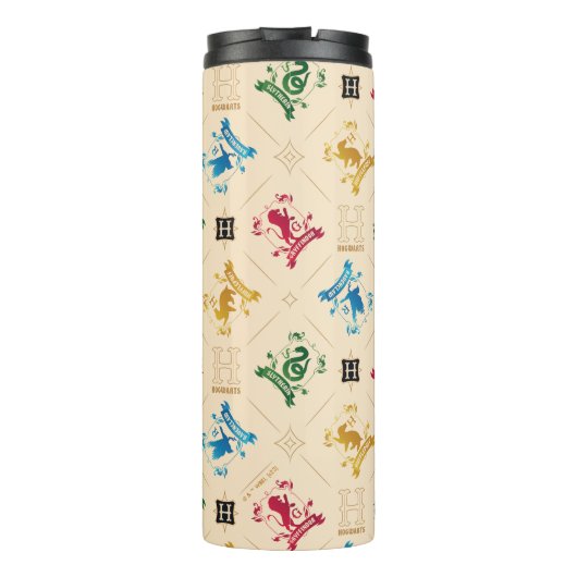 HOGWARTS™ House Crests Pattern Thermosbeker (Achterkant)