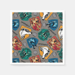 HOGWARTS™ Houses Crosshatched Pattern Servet