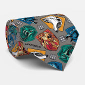 HOGWARTS™ Houses Crosshatched Pattern Stropdas (Opgerold)