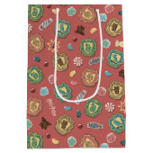 HOGWARTS™ Houses Holiday Cookie Pattern Medium Cadeauzakje (Achterkant)