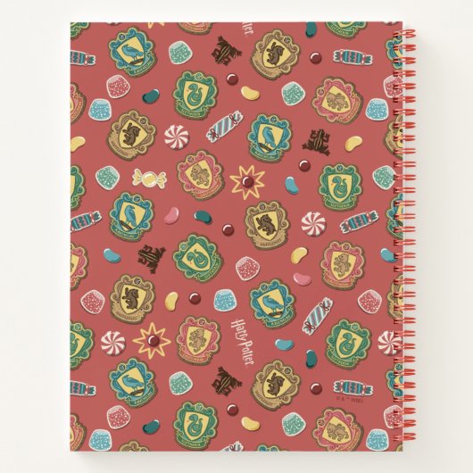 HOGWARTS™ Houses Holiday Cookie Pattern Notitieboek (Achterkant)