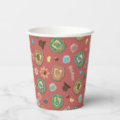 HOGWARTS™ Houses Holiday Cookie Pattern Papieren Bekers (Achterkant)