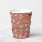 HOGWARTS™ Houses Holiday Cookie Pattern Papieren Bekers (Rechts)