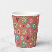 HOGWARTS™ Houses Holiday Cookie Pattern Papieren Bekers (Voorkant)