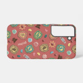 HOGWARTS™ Houses Holiday Cookie Pattern Samsung Galaxy Hoesje (Achterkant horizontaal)