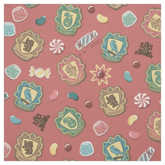 HOGWARTS™ Houses Holiday Cookie Pattern Stof (Swatch)