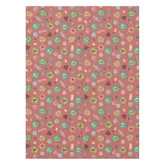 HOGWARTS™ Houses Holiday Cookie Pattern Tafelkleed (Voorkant)