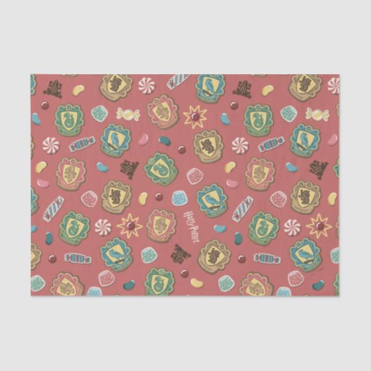 HOGWARTS™ Houses Holiday Cookie Pattern Tissuepapier (Voorkant)