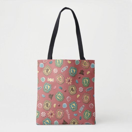 HOGWARTS™ Houses Holiday Cookie Pattern Tote Bag (Voorkant)