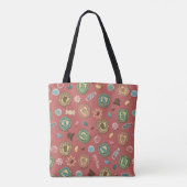 HOGWARTS™ Houses Holiday Cookie Pattern Tote Bag (Achterkant)