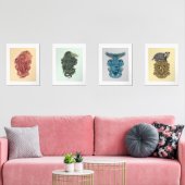 HOGWARTS™ Huis Crest Tome Illustraties Muurkunst Sets (Woonkamer)