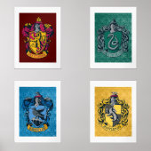 HOGWARTS™ Huis Crests Muurkunst Sets (Voorkant)
