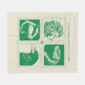 HOGWARTS™ Huisdieren Grid Fleece Deken (Voorkant (Horizontaal))