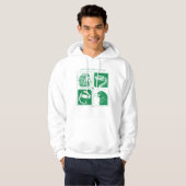 HOGWARTS™ Huisdieren Grid Hoodie (Voorkant volledig)
