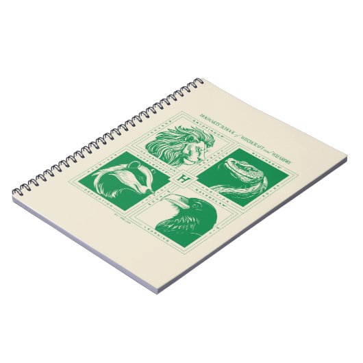 HOGWARTS™ Huisdieren Grid Notitieboek (Linkerzijde)