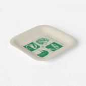 HOGWARTS™ Huisdieren Grid Papieren Bordje (Gebogen)