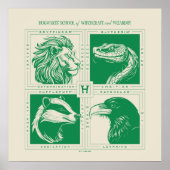 HOGWARTS™ Huisdieren Grid Poster (Voorkant)