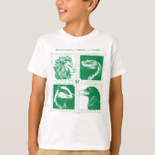 HOGWARTS™ Huisdieren Grid T-shirt (Voorkant)