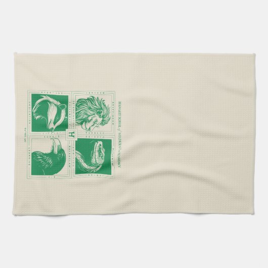HOGWARTS™ Huisdieren Grid Theedoek (Horizontaal)