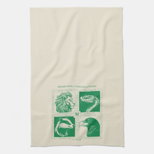 HOGWARTS™ Huisdieren Grid Theedoek (Verticaal)