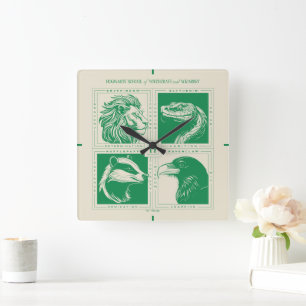 HOGWARTS™ Huisdieren Grid Vierkante Klok