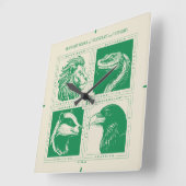 HOGWARTS™ Huisdieren Grid Vierkante Klok (Hoek)