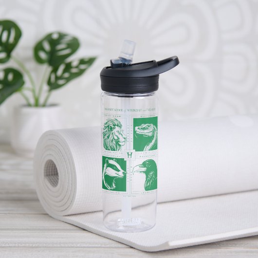 HOGWARTS™ Huisdieren Grid Waterfles (Links)