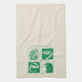 HOGWARTS™ Huisdieren Raster Theedoek (Verticaal)