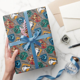 HOGWARTS™ Huizen Arcering Patroon Cadeaupapier