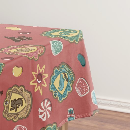 HOGWARTS™ Huizen Kerstkoek Patroon Tafelkleed (Voorbeeld)