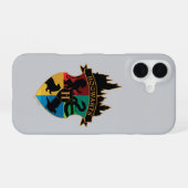 HOGWARTS™ Kasteel Crest Huis Badge trots iPhone 16 Hoesje (Achterkant horizontaal)