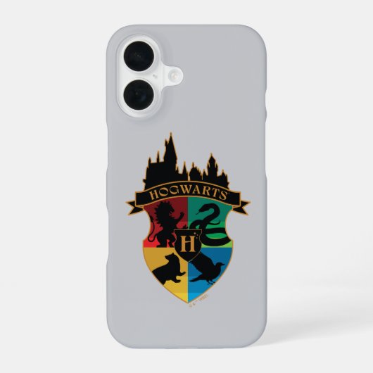 HOGWARTS™ Kasteel Crest Huis Badge trots iPhone 16 Hoesje (Achterkant)