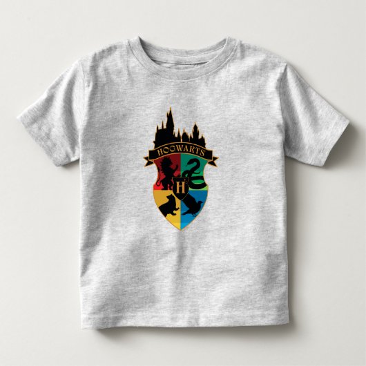 HOGWARTS™ Kasteel Huis Wapen Badge Kinder Shirts (Voorkant)