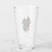 HOGWARTS™ Kasteel Huis Wapenschild Badge Glas (Achterkant)