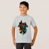 HOGWARTS™ Kasteel Huisstolz Badge T-shirt (Voorkant volledig)