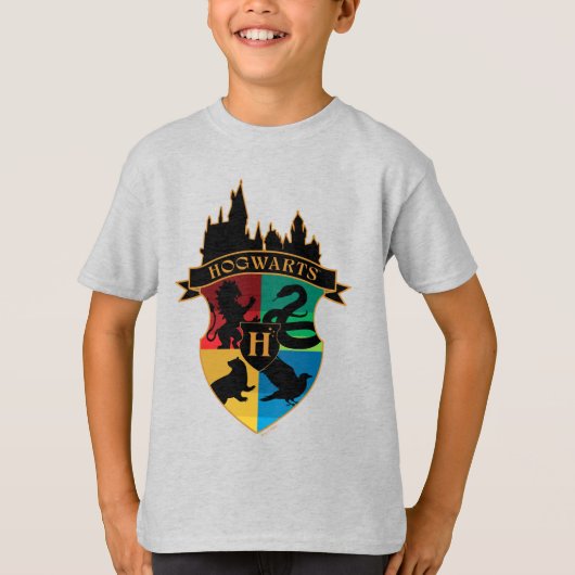 HOGWARTS™ Kasteel Huisstolz Badge T-shirt (Voorkant)