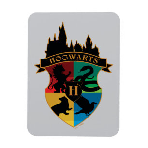 HOGWARTS™ Kasteel Huizen Wapen Badge Magneet