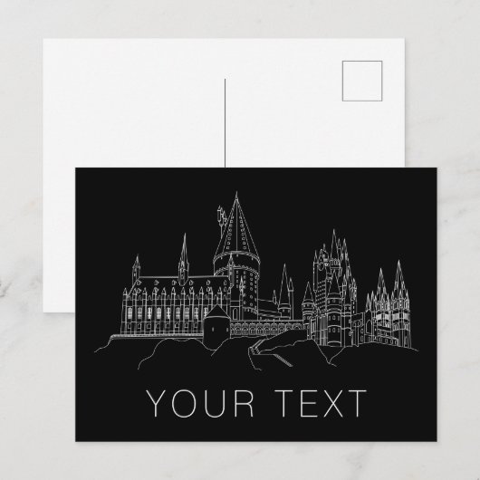 HOGWARTS™ KASTEEL Overzicht Briefkaart (Voorkant / Achterkant)