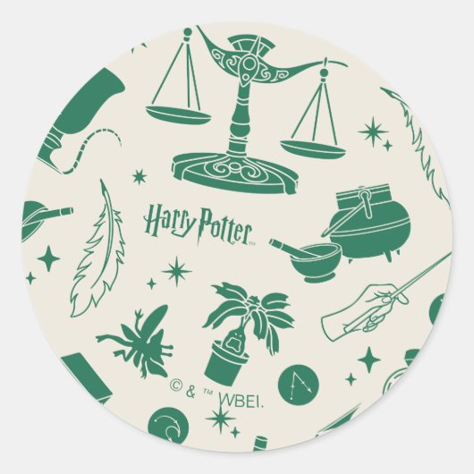 HOGWARTS™-klassenclubpatroon Ronde Sticker (Voorkant)
