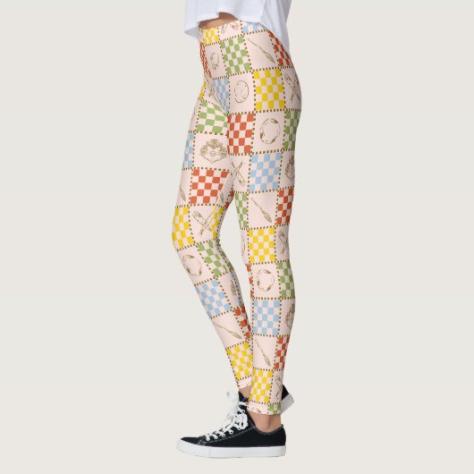 HOGWARTS™ QUIDDITCH™ Team Checker Patroon Leggings (Links)